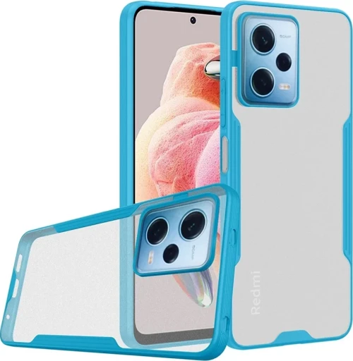Newface Xiaomi Redmi Note 12 5G Kılıf Platin Silikon - Mavi