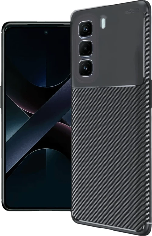 Newface İnfinix Hot 50 Pro Plus 4G Auto Focus Karbon Kapak - Siyah