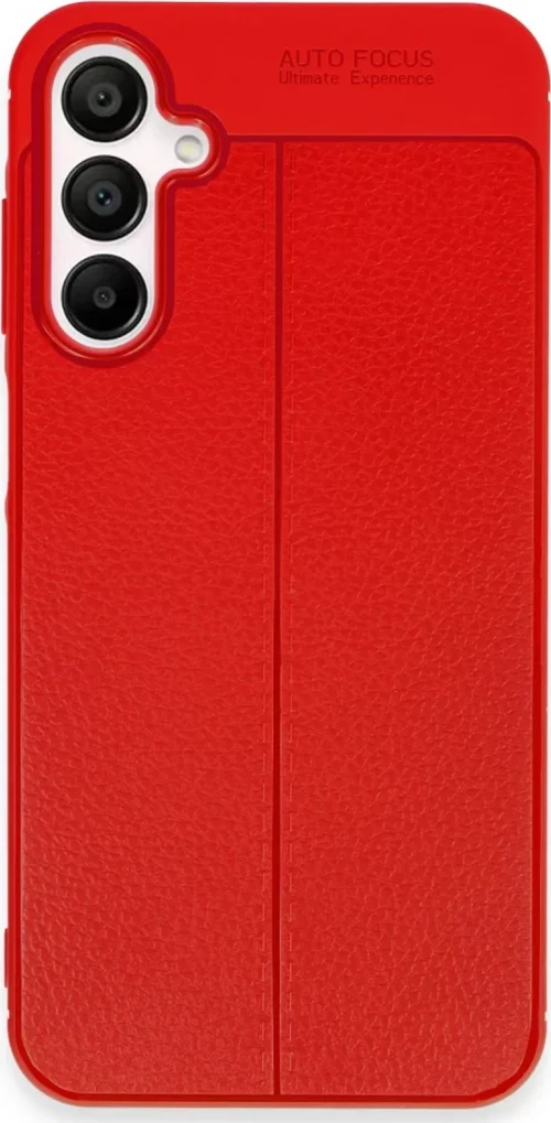 Newface Samsung Galaxy A55 5G Kılıf Auto Focus Kapak - Kırmızı