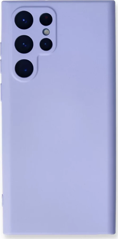 Newface Samsung Galaxy S24 Ultra Kılıf Nano içi Kadife Silikon - Lila