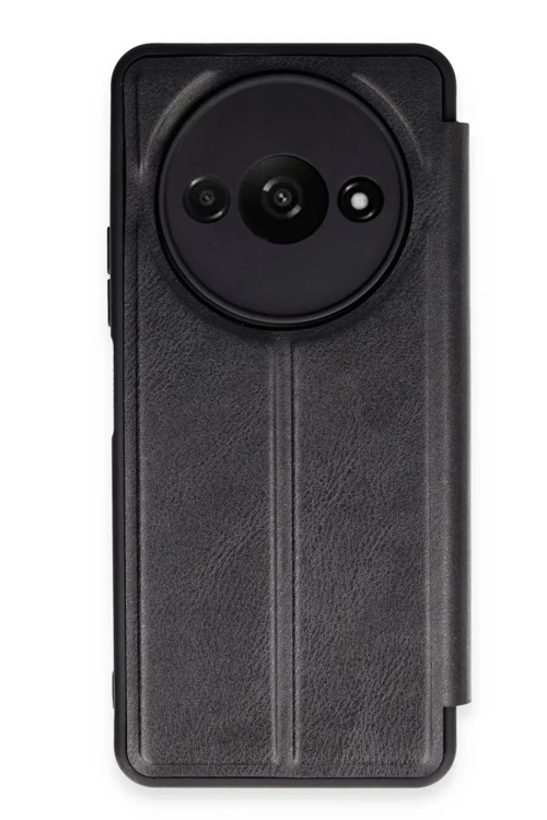 Newface Xiaomi Redmi A3 4G Kılıf Flip Cover - Siyah
