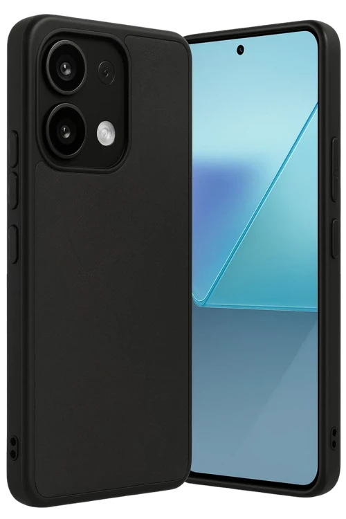 Newface Xiaomi Redmi Note 13 Pro 5G Kılıf Aras Deri Kapak - Siyah