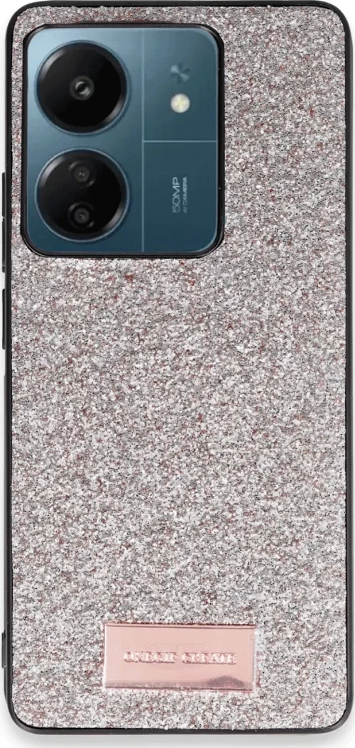 Onegif Xiaomi Redmi 13C Bright Simli Kapak - Gold