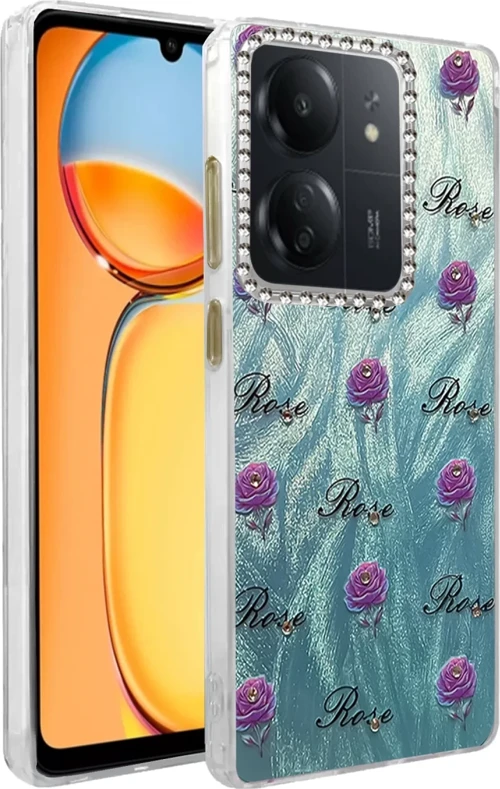 Newface Xiaomi Redmi 13C Kılıf Blade Aynalı Desenli Kapak - Desen 9