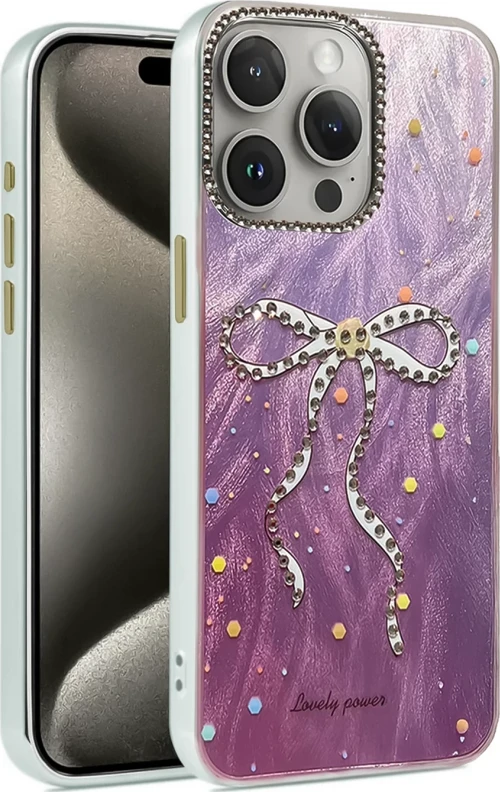 Newface Apple iPhone 14 Pro Kılıf Blade Aynalı Desenli Kapak - Desen 1