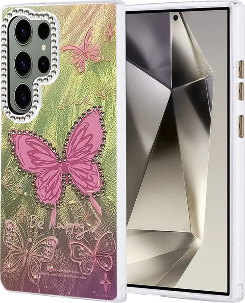 Newface Samsung Galaxy S23 Ultra Kılıf Blade Aynalı Desenli Kapak - Desen 5