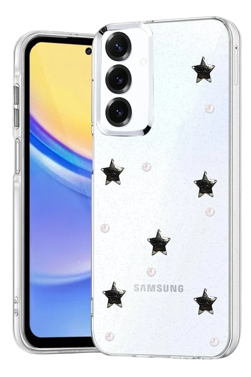 Newface Samsung Galaxy S23 FE Fiyonk Desenli Kapak - Desen 7