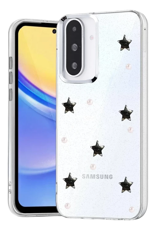 Newface Samsung Galaxy A36 Fiyonk Desenli Kapak - Desen 7