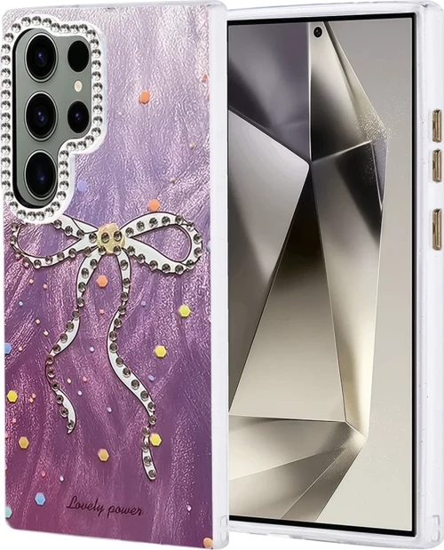 Newface Samsung Galaxy S24 Ultra Kılıf Blade Aynalı Desenli Kapak - Desen 1