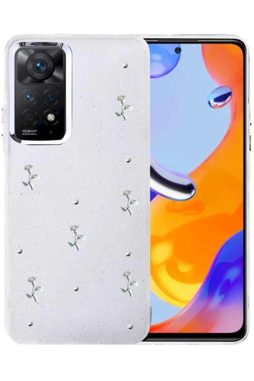 Newface Xiaomi Redmi Note 11 Pro Fiyonk Desenli Kapak - Desen 4