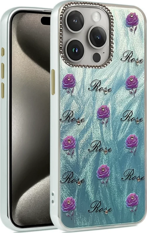 Newface Apple iPhone 14 Pro Kılıf Blade Aynalı Desenli Kapak - Desen 9