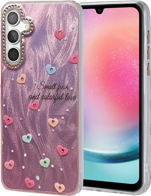 Newface Samsung Galaxy A24 4G Kılıf Blade Aynalı Desenli Kapak - Desen 8