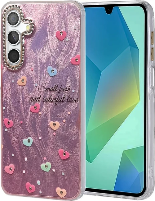 Newface Samsung Galaxy S24 FE Kılıf Blade Aynalı Desenli Kapak - Desen 8