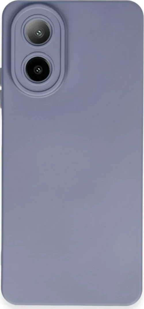 Newface Oppo A38 Kılıf Nano içi Kadife Silikon - Gri