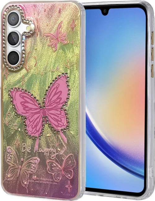 Newface Samsung Galaxy A34 5G Kılıf Blade Aynalı Desenli Kapak - Desen 5