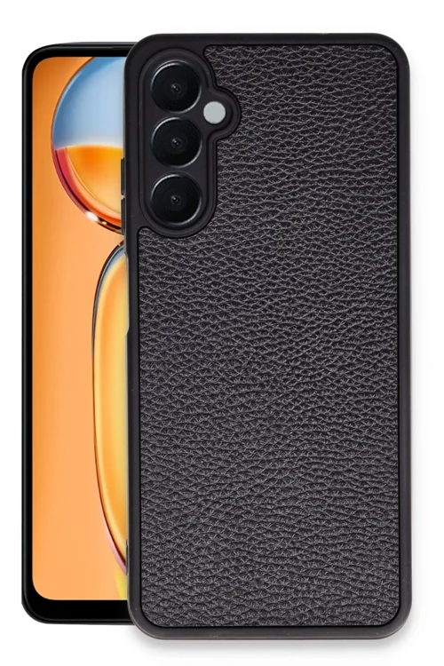 Newface Samsung Galaxy A05S Kılıf Aras Deri Kapak - Siyah