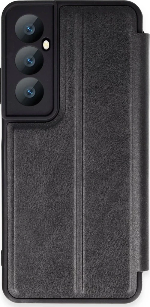 Newface Realme C65 Kılıf Flip Cover - Siyah