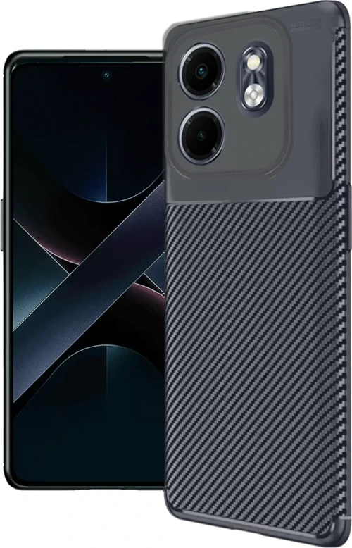 Newface İnfinix Hot 50i 4G Auto Focus Karbon Kapak - Lacivert
