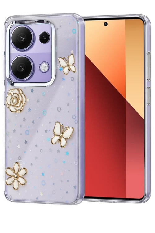 Newface Xiaomi Redmi Note 13 Pro 4G Fiyonk Desenli Kapak - Desen 10