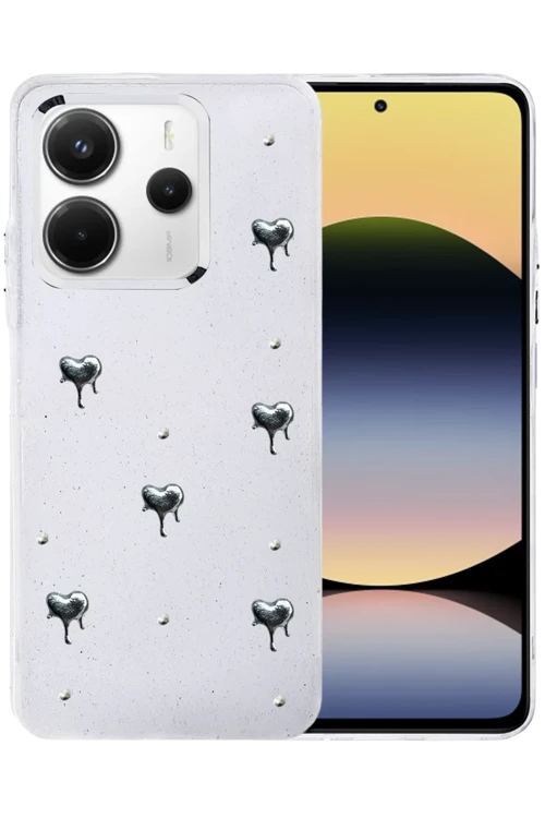 Newface Xiaomi Redmi Note 14 4G Fiyonk Desenli Kapak - Desen 1