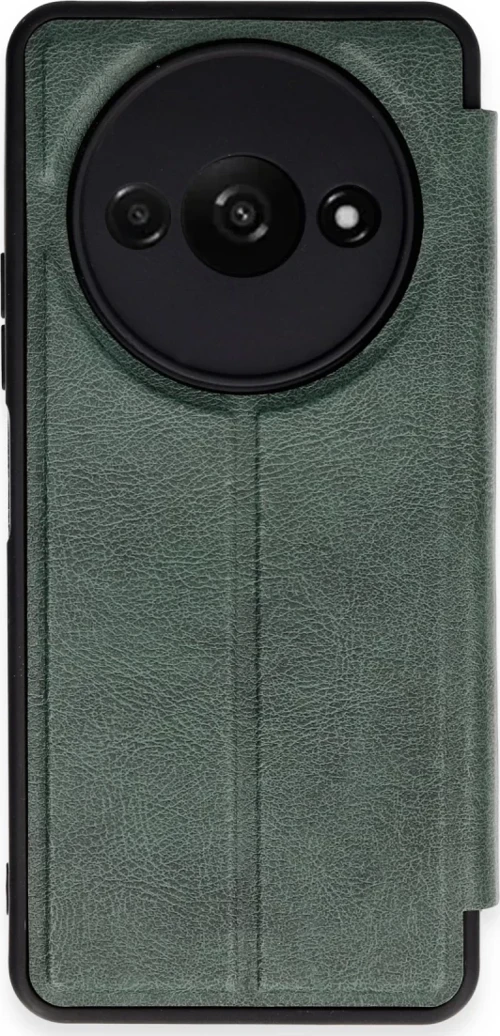 Newface Xiaomi Redmi A3 4G Kılıf Flip Cover - Koyu Yeşil
