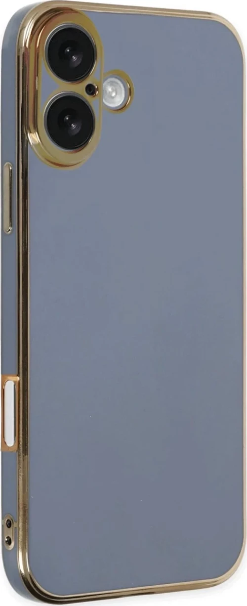 Newface Apple iPhone 16 Kılıf Volet Silikon - Mavi
