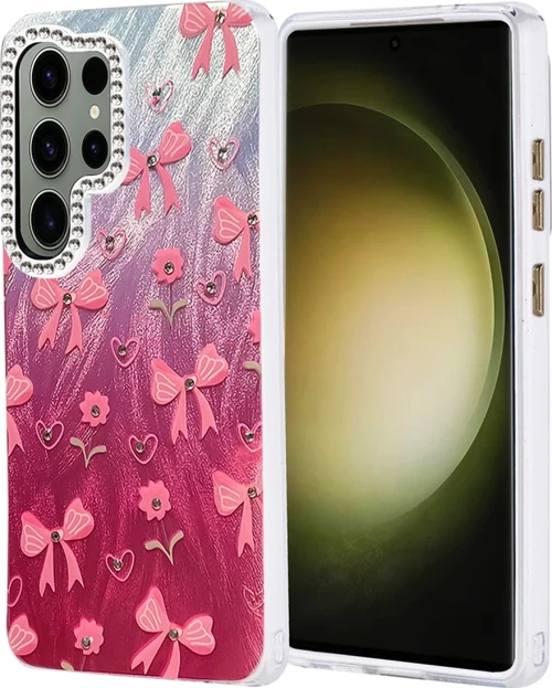 Newface Samsung Galaxy S25 Ultra Kılıf Blade Aynalı Desenli Kapak - Desen 3