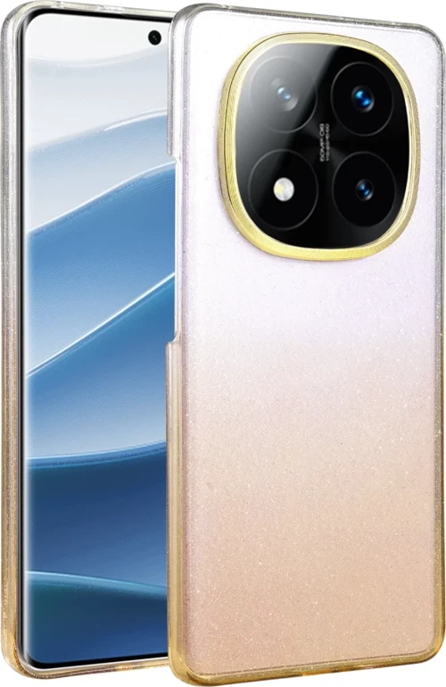 Newface Xiaomi Redmi Note 14 Pro 5G Glossy Kapak - Çöl Titanyum