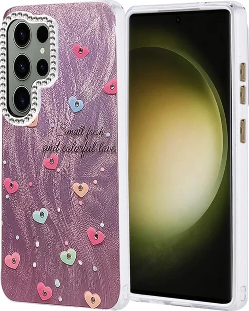 Newface Samsung Galaxy S25 Ultra Kılıf Blade Aynalı Desenli Kapak - Desen 8