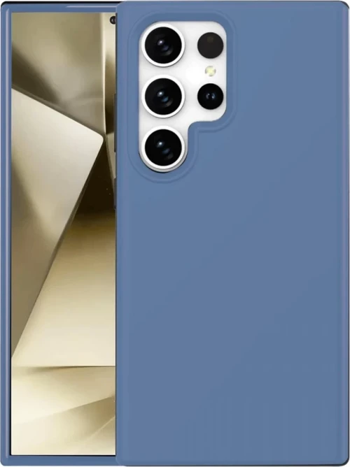 Newface Samsung Galaxy S24 Ultra Kılıf First Silikon - Mavi