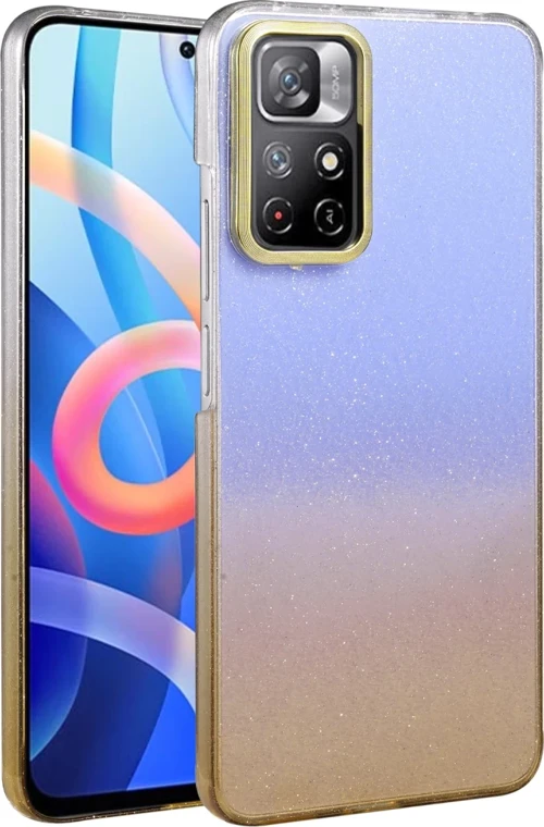 Newface Xiaomi Redmi Note 11 Pro Glossy Kapak - Çöl Titanyum
