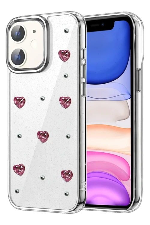 Newface Apple iPhone 12 Fiyonk Desenli Kapak - Desen 3