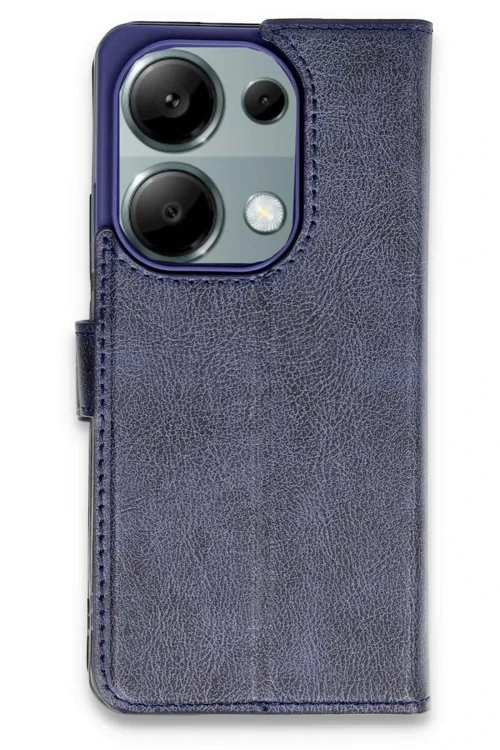 Newface Xiaomi Redmi Note 13 Pro 4G Kılıf Trend S Plus Kapaklı Kılıf - Lacivert