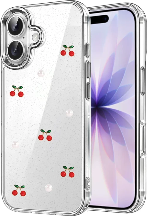 Newface Apple iPhone 16 Fiyonk Desenli Kapak - Desen 9