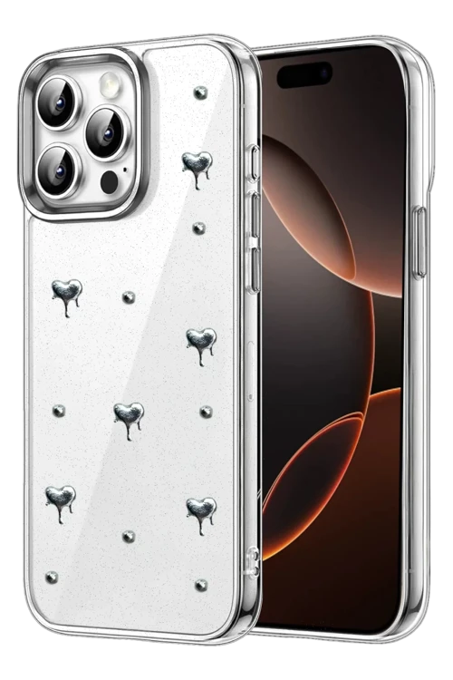 Newface Apple iPhone 14 Pro Max Fiyonk Desenli Kapak - Desen 1