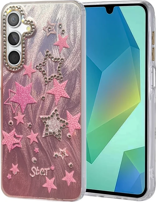 Newface Samsung Galaxy A55 5G Kılıf Blade Aynalı Desenli Kapak - Desen 7