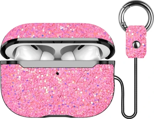 Onegif Apple Airpods 3 (3.nesil) Bright Simli Airpods Kapak - Pembe