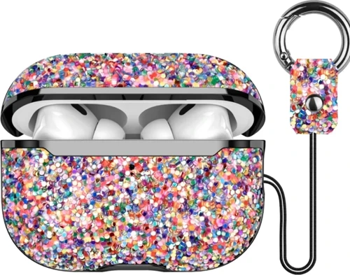 Onegif Apple Airpods 2 (2.nesil) Bright Simli Airpods Kapak - Gold