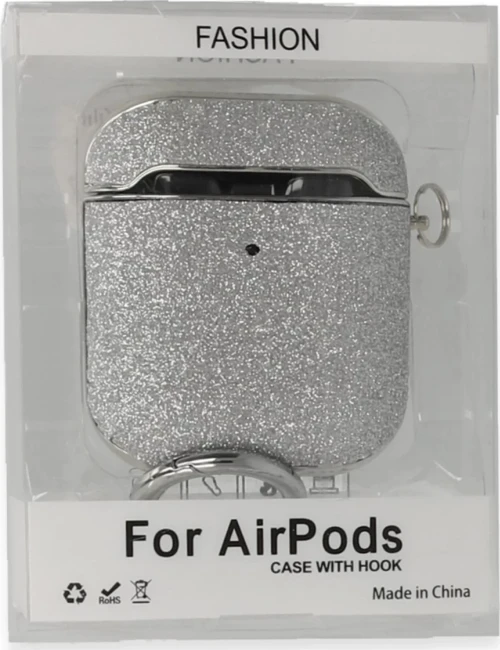 Newface Apple Airpods 2 (2.nesil) Spell Simli Kılıf - Gümüş