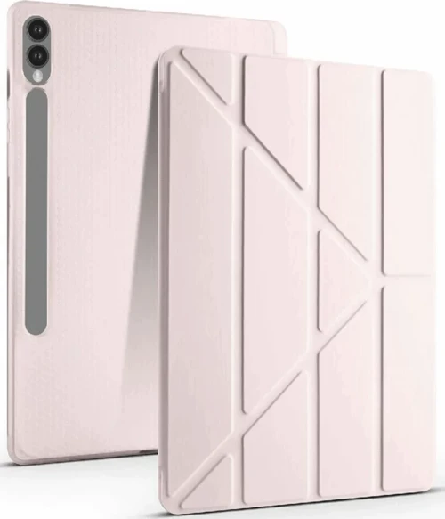 Newface Samsung Galaxy X610 Tab S9 FE Plus 12.4 Kılıf Kalemlikli Mars Tablet Kılıfı - Rose Gold