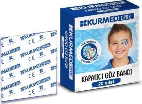 Kurmed Optik Kapatıcı Göz Bandı Erkek 20'li