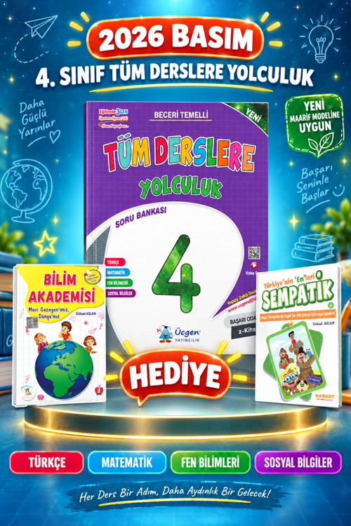 Üçgen 4.Sınıf Tüm Derslere Yolculuk Soru Bankası