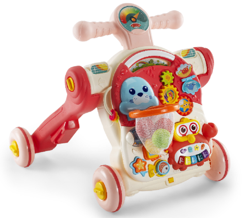 4 in 1 Multifunction Walker - Eğitici Bebek Aktivite Masası ve İlk Adım Yürüteç