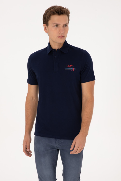 Erkek Regular Fit Polo Yaka Lacivert Tişört50324803-VR033
