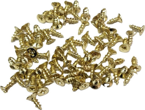 Sarı 1000 Adet Klips Vidası 2,3x6 mm YHB, İthal - Konik Başlı Kutu Ayak, Askı, Mini Vida