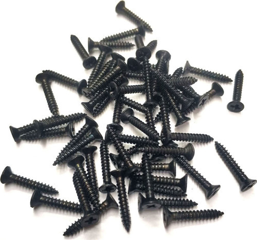 Siyah 1000 Adet Klips Vidası 2,2x13 mm YHB - Konik Başlı Kutu, Sandık, Ayak, Askı, Mini Vida
