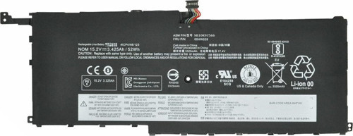 Lenovo ThinkPad X1 Yoga Gen 1 20FR 20FQ Batarya A+++ Pil