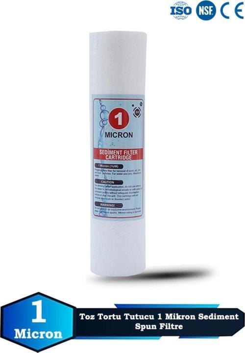 Açık Kasa Su Arıtma Cihazı 10 Inç 1 Mikron Sediment Spun Filtre (Toz,tortu Filtre)