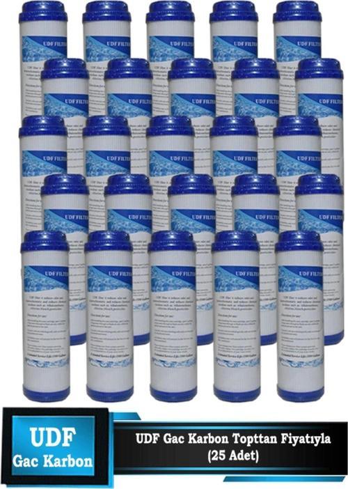Açık Kasa Su Arıtma Cihazı 10 Inç Udf Gac Karbon Filtre (25 Adet)