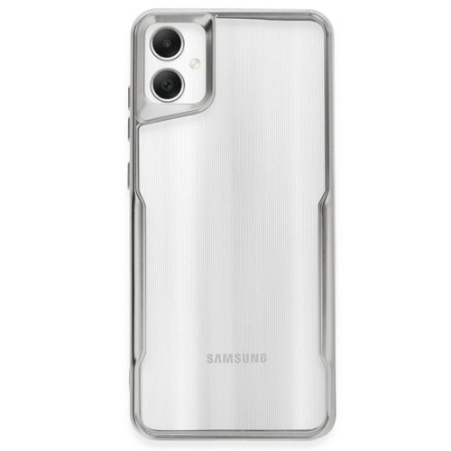Samsung Galaxy A05 Kılıf Boyi Silikon Kapak - Gümüş